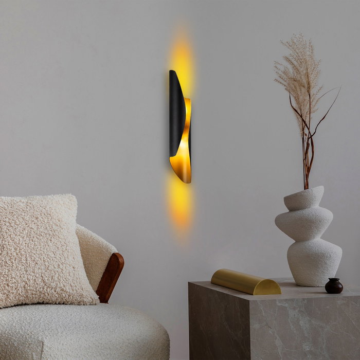 Opviq Flare - 15356 Lámpara de Pared de Metal Negra Opviq Flare - 15356 Lámpara de Pared de Metal Negra
